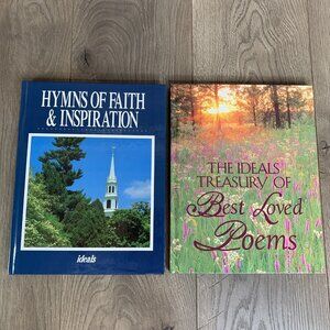 Ideals/Guideposts Lot of 2 The Ideals Treasury Best Loved Poems & Hymns of Faith